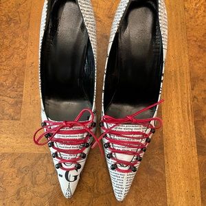 John Galliano Newspaper Hard Too Find Shoes!!!